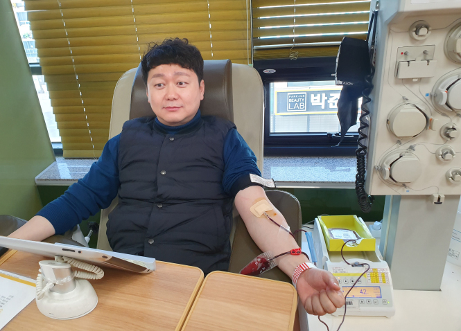 배선호 예비후보 헌혈 모습 (사진=배선호 예비후보)