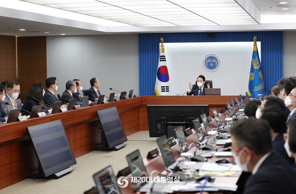 지난 6월 21일 서울 용산 대통령실에서 열린 국무회의 모습. (사진=제20대 대통령실)