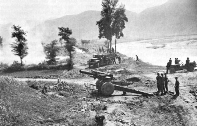 한국전쟁 당시 금강 방어선 전투 모습